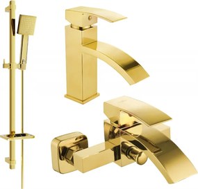 Mexen Libra Conjunto de Banheira DQ45, Dourado - 745103DQ45-50
