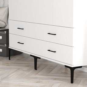 Roupeiro Kumsal TT – Branco – 160x47,5x201,4 cm