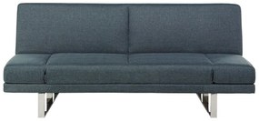 Sofá-cama de 2 lugares em tecido cinzento azulado YORK Beliani