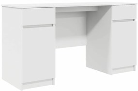 Mesa vidaXL Branca 140x49x76 cm Madeira engenheirada