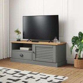 Móvel de TV VIGO 106x40x40 cm madeira de pinho maciça cinzento