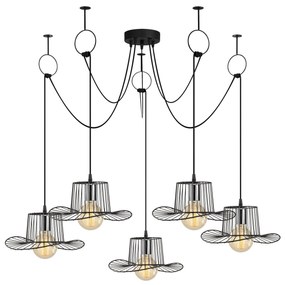Chandelier Tel – Preto – Diâmetro 138 cm x Altura 122 cm