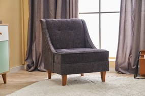 Cadeira Wing Ella Prestij – Antracite – 67x73x70 cm