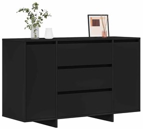 Sideboard Preto 120x41x75 cm Madeira de engenharia