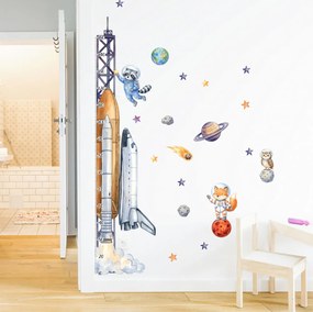 Autocolante de parede – Medidor Foguetão e Espaço