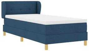 Cama Box com Colchão vidaXL Azul 80x200 cm em Tecido