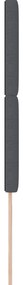 Cabeceira vidaXL Design Simples Cinza Escuro 100 cm Tecido De Veludo
