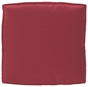 Conjunto de Almofadas para Palete de 2 Peças Vermelho Bordô em Tecido