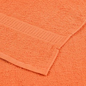 Toalhas de banho 2pcs 70x140 cm 360 gsm 100% algodão laranja