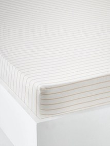 Agora -40%: Lençol-capa para criança Deep Ocean branco claro as riscas