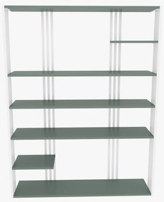 Estante Jenny – Verde e Branco – 120 cm x 160 cm x 29,6 cm
