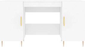 Secretária 140x50x75 cm derivados de madeira branco
