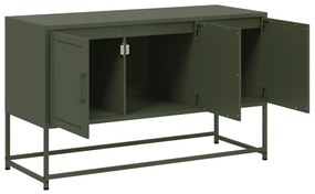 Móvel de TV 100,5x39x60,5 aço verde azeitona