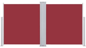 Toldo lateral retrátil 100x600 cm vermelho