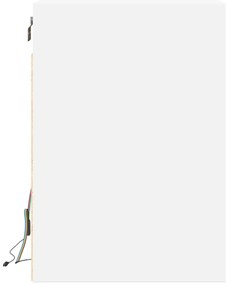 Móvel de parede para TV com luzes LED 180x31x45 cm branco