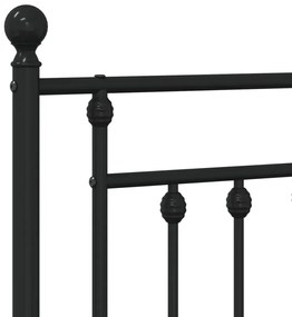 Cabeceira de cama 140 cm metal preto