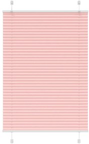 Rosa Plissada Cega 85x100 cm Largura Tecido 84,4 cm Poliéster
