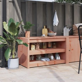 vidaXL Armário cozinha p/ exterior 106x55x64 cm madeira douglas maciça