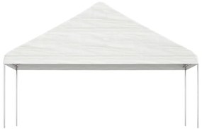 Gazebo com telhado 20,07x5,88x3,75 m polietileno branco
