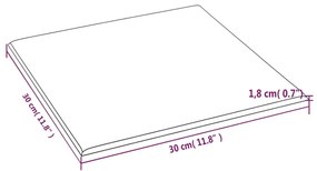 Painel de parede 12 pcs 30x30 cm tecido 1,08 m² preto