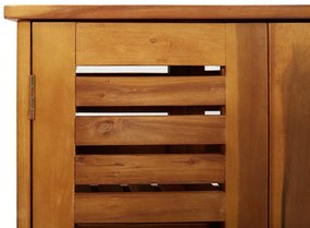 Armário de Jardim com armazenamento com porta Castanho 78 x 36.5 x 78c