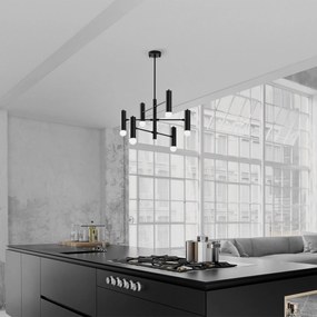 Lustre Gharib – Preto e Branco – 55 x 55 x 73 cm