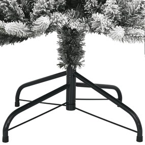 Árvore de Natal artificial com 150 luzes LED e neve 120 cm