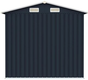 Abrigo de jardim 205x129x183 cm aço galvanizado antracite