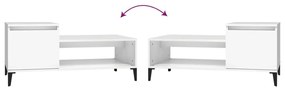 Mesa de centro 100x50x45 cm derivados de madeira branco