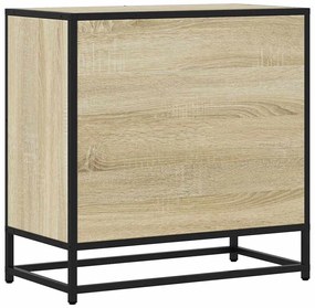 Mesa de cabeceira Sonoma carvalho 60x31x60 cm madeira e metal