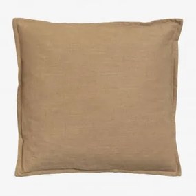 Almofada Quadrada 45x45 Cm Em Algodão Elezar Latte Castanho - Sklum