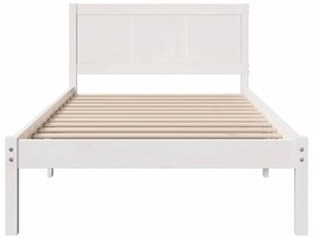Estrutura de Cama Branca de Madeira Branca Madeira 100 x 200 cm
