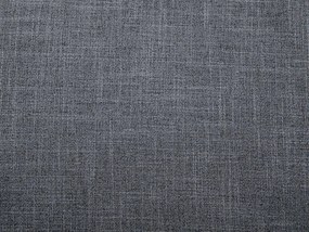 Cama de casal em tecido cinzento escuro 180 x 200 cm BELFORT Beliani