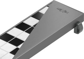 Mexen Flat M13 cobertura 2 em 1 para ralo linear 100 cm, cinza escovado - 1E19100