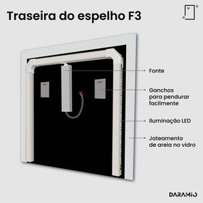 Espelho com luz F3