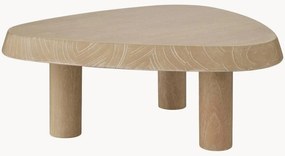 Mesa de centro em madeira mindi com forma orgânica Briël