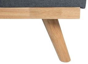 Sofá-cama de 3 lugares em tecido cinzento escuro FROYA Beliani