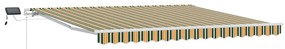 Toldo with Manual Verde e amarelo 400 × 350 cm Verde e amarelo