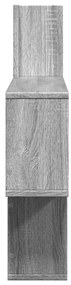 Prateleira parede 100x15x70 cm deriv. de madeira cinza sonoma