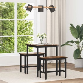 vidaXL Mesas de jantar 60 x 60 x 75 cm METAL