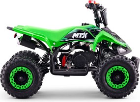 Mini Moto 4 Infantil para crianças 5 a 9 anos 50CC Beneo Motors MTX, velocidade até 40 Km/h com limitador Verde