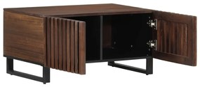 Mesa de centro 80x51x40 cm madeira de mangueira maciça castanho