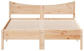 Cama sem colchão 135x190 cm madeira de pinho maciça