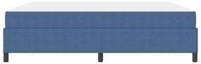 Estrutura da Cama Azul 180 x 200 cm Tecido de veludo côtelé