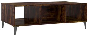 Mesa de centro derivados de madeira carvalho fumado
