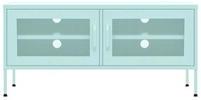 Móvel de TV aço 105x35x50 cm verde-hortelã