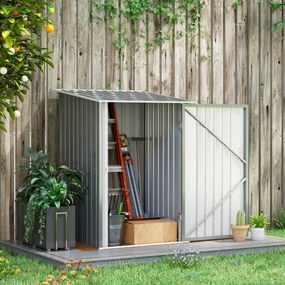 Abrigo de Jardim em Aço Galvanizado Modello Ceneri – 0,92 m², Porta co