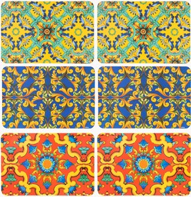 Individuais de mesa Trinacria, conjunto de 6