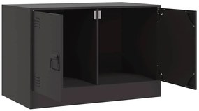 Móveis de TV 2 pcs 67x39x44 cm aço preto
