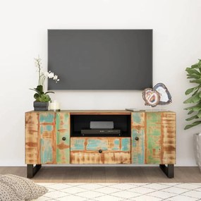 vidaXL Móvel de TV 105x33,5x46 cm madeira recuperada/derivados madeira